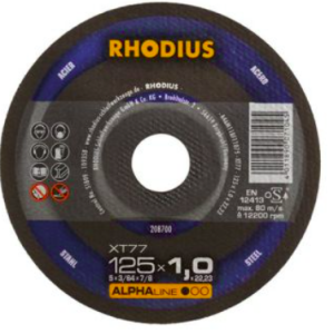 Doorslijpschijf 125mm